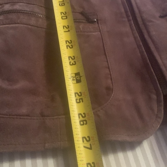 i.e. Relaxed Brown Leather Jacket Size M - Picture 12 of 12